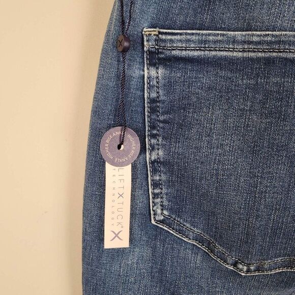 NYDJ Marilyn Straight Fantasy Jeans High Rise Ankle Blue Size 18 NWT - Picture 13 of 14